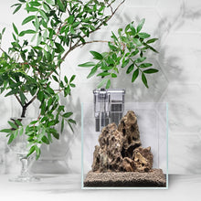 Mighty Aquarium Hang On Back Filter - Aquarium HOB Filter - Adjustable Fish Tank Filter - Aquarium Filters - Nano Aquarium Filter - Fish Aquarium Filter - Hang On Back Aquarium Filter (1-3 Gallons)