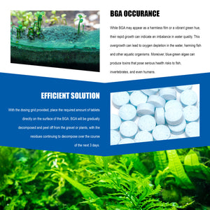 Dr. Tank #8 BGA Zero - Blue-Green Algae (Cyanobacteria) Remover - 30 Tablets