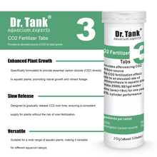 Dr. Tank #3 CO2 Aquarium Fertilizer - Enhances Plant Growth with Carbon Dioxide - 100 Tablets