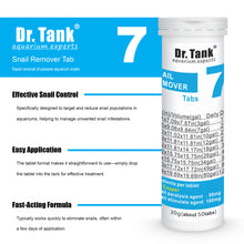 Dr. Tank #7 Snail Remover - Removes Snails & Eggs - 50 Tablets