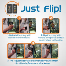 Flipper Edge Limited Edition Clownfish 2 in 1 Floating Magnetic Aquarium Algae Cleaner (MAX)