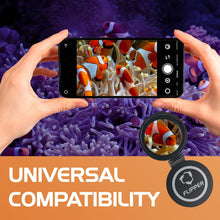 Flipper Flip-Kick Phone Filter Aquarium Reef Lens with Orange and Yellow Lenses