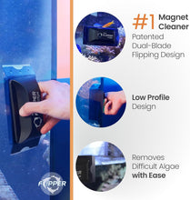 Flipper Edge 2 in 1 Floating Magnetic Aquarium Algae Cleaner (Standard)