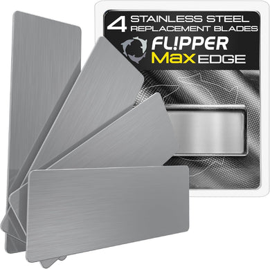 Flipper Edge MAX Stainless Steel Replacement Blades 4 Pack
